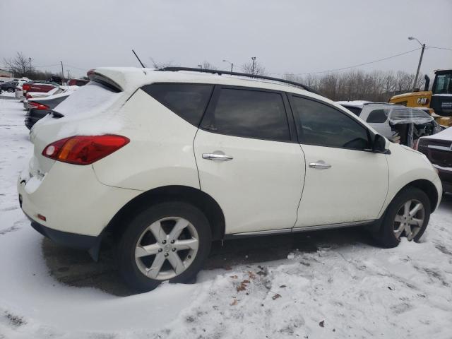 JN8AZ18W49W112095 - 2009 NISSAN MURANO S WHITE photo 3