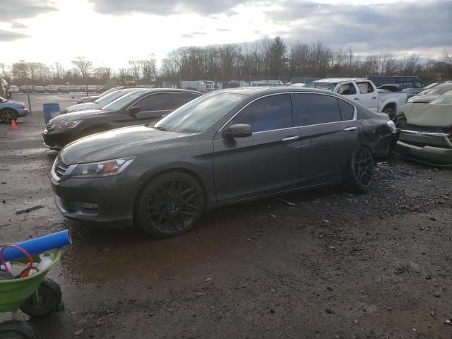 1HGCR2F8XDA113967 - 2013 HONDA ACCORD EXL GRAY photo 1