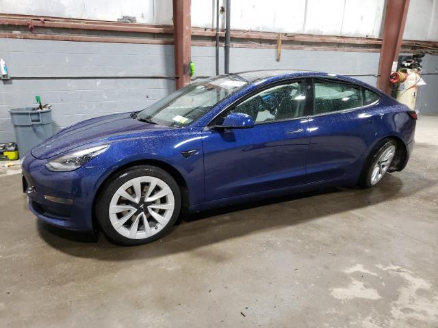 5YJ3E1EA2NF370817 - 2022 TESLA MODEL 3 BLUE photo 1