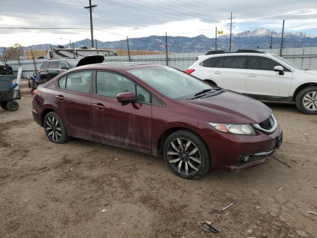 2HGFB2F98FH535945 - 2015 HONDA CIVIC EXL MAROON photo 4