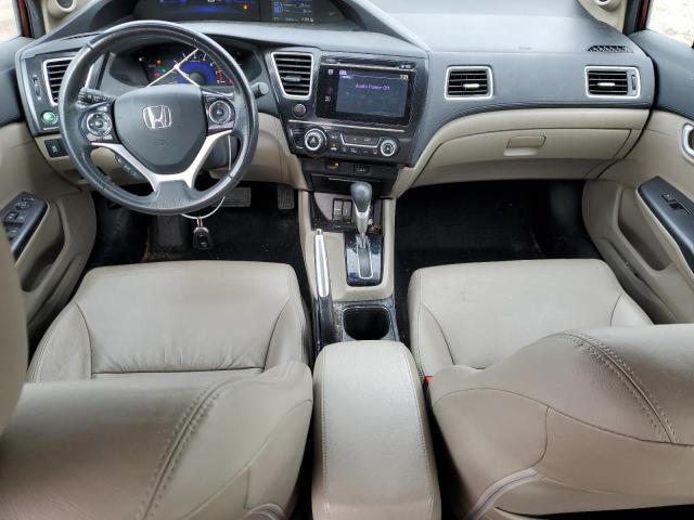 2HGFB2F98FH535945 - 2015 HONDA CIVIC EXL მუქწითელი ფოტო 8