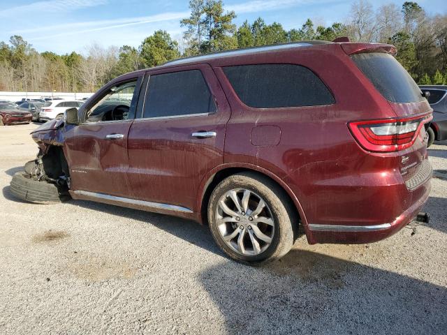 1C4RDJEG1GC375265 - 2016 DODGE DURANGO CITADEL RED photo 2