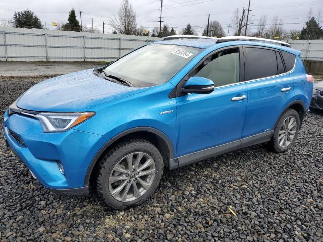 JTMDJREV1GD017237 - 2016 TOYOTA RAV4 HV LIMITED BLUE photo 1