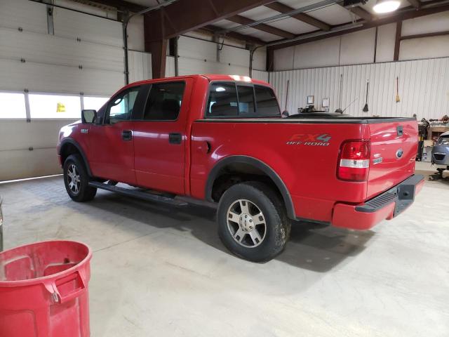 1FTPW14555FA59395 - 2005 FORD F150 SUPERCREW RED photo 2