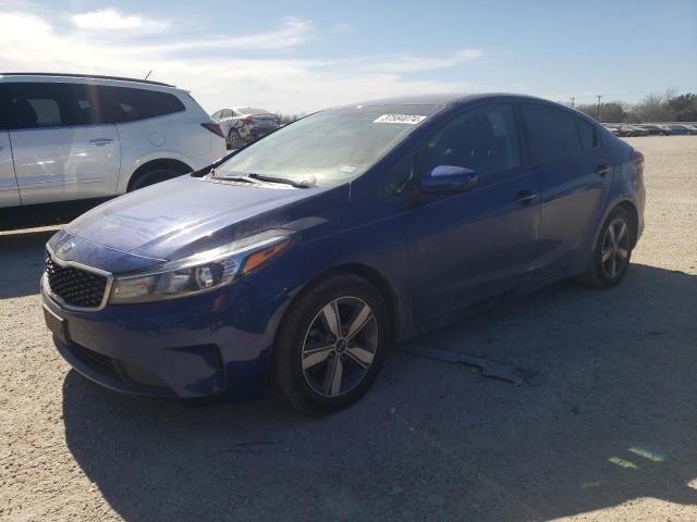 3KPFL4A76JE230655 - 2018 KIA FORTE LX BLUE photo 1