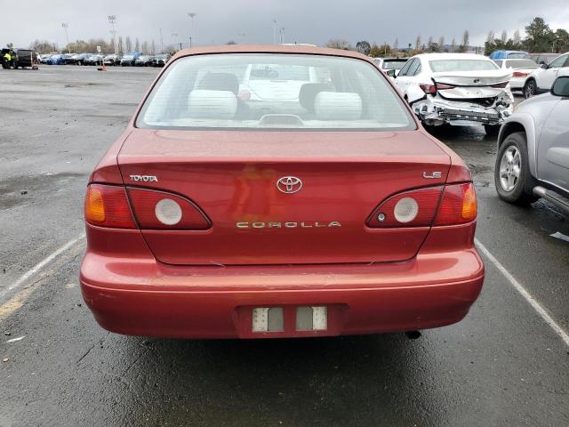 2T1BR12E01C417297 - 2001 TOYOTA COROLLA CE RED photo 6