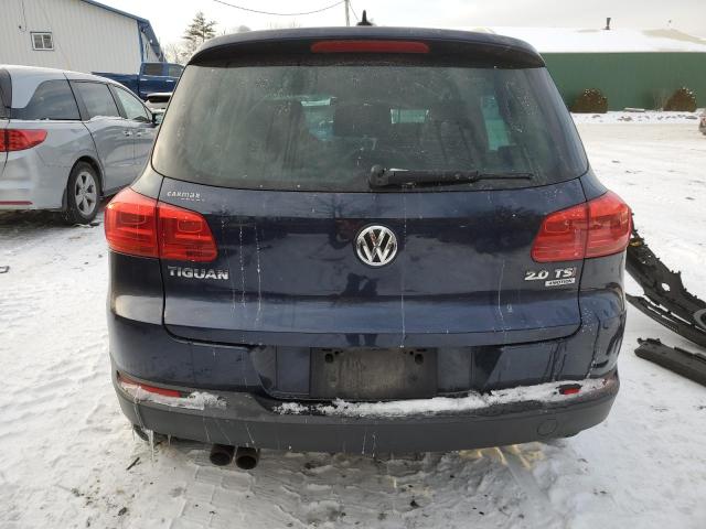 WVGBV3AX5DW610014 - 2013 VOLKSWAGEN TIGUAN S BLUE photo 6