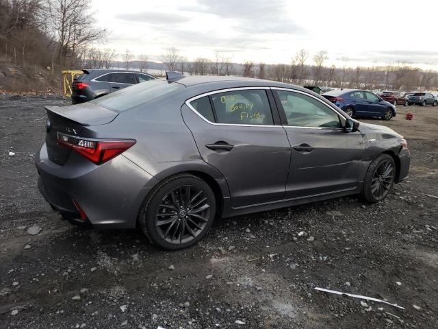 19UDE2F82MA008243 - 2021 ACURA ILX PREMIU GRAY photo 3