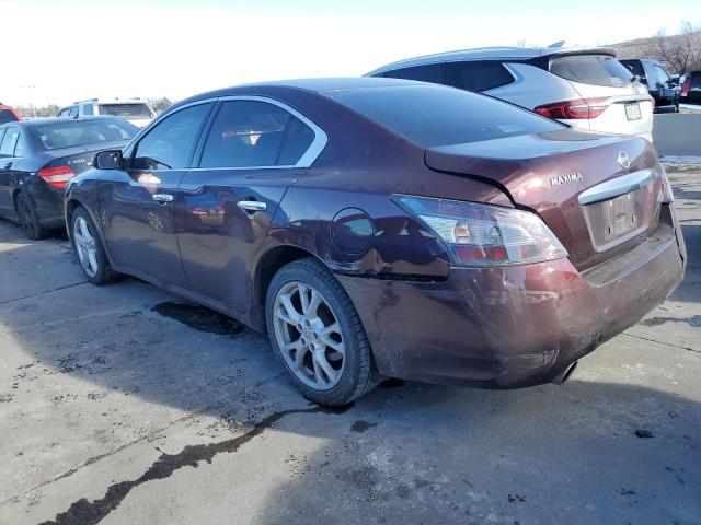 1N4AA5AP6EC907129 - 2014 NISSAN MAXIMA S MAROON photo 2