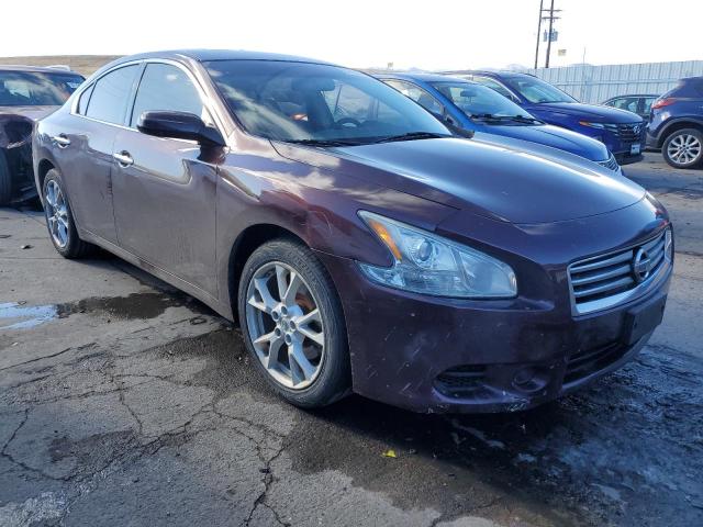 1N4AA5AP6EC907129 - 2014 NISSAN MAXIMA S MAROON photo 4