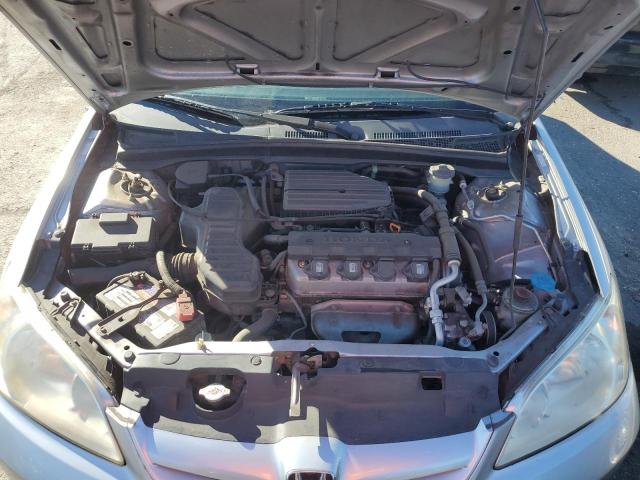 JHMES16535S004885 - 2005 HONDA CIVIC LX SILVER photo 11