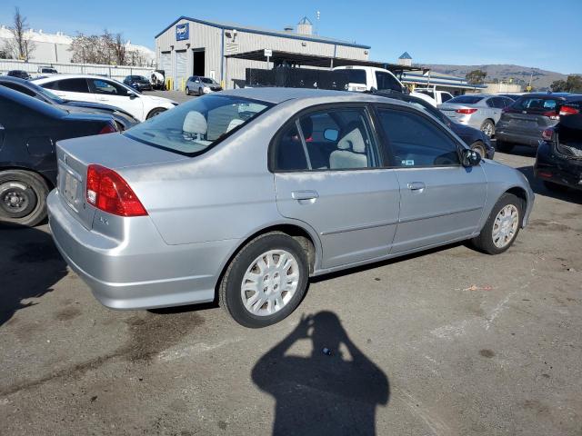 JHMES16535S004885 - 2005 HONDA CIVIC LX SILVER photo 3