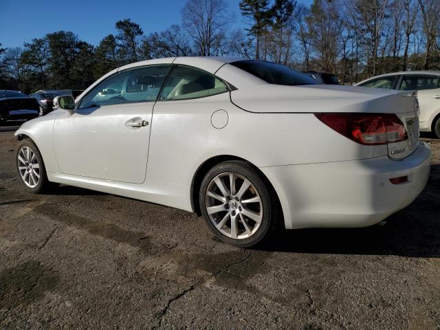 JTHFF2C29A2502124 - 2010 LEXUS IS 250 WHITE photo 2