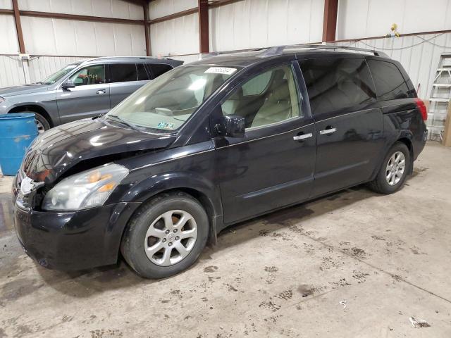 5N1BV28U28N111351 - 2008 NISSAN QUEST S BLACK photo 1