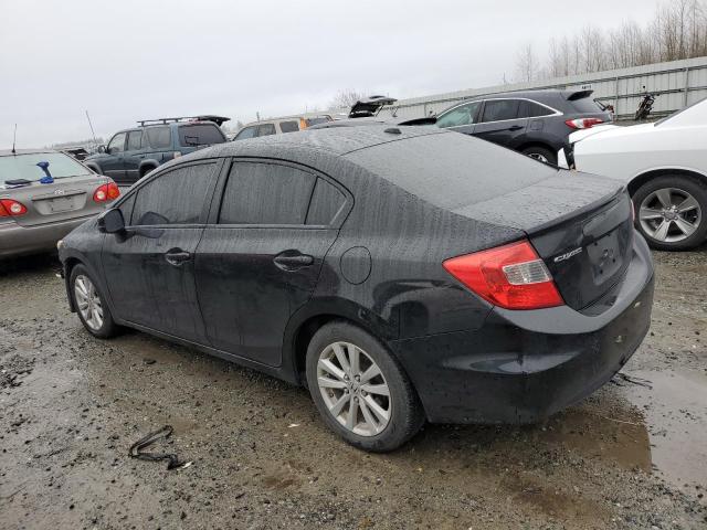2HGFB2F9XCH518060 - 2012 HONDA CIVIC EXL შავი ფოტო 2