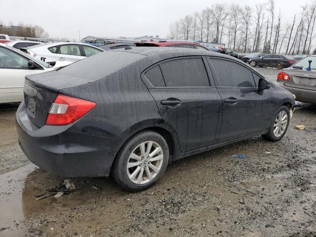 2HGFB2F9XCH518060 - 2012 HONDA CIVIC EXL შავი ფოტო 3
