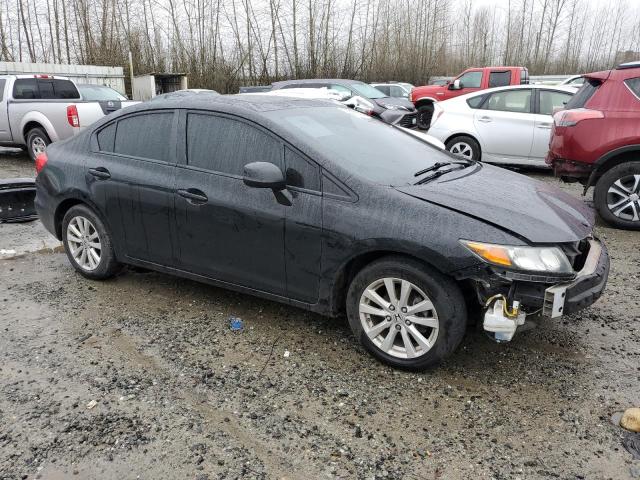 2HGFB2F9XCH518060 - 2012 HONDA CIVIC EXL შავი ფოტო 4