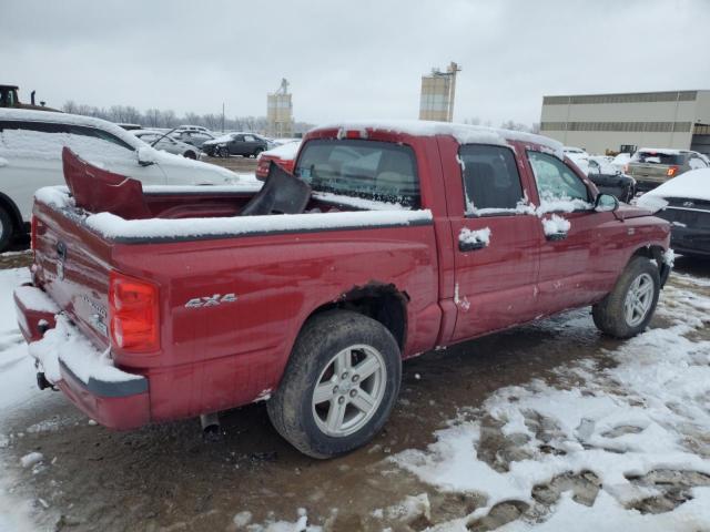 1D7RW3GP0BS553402 - 2011 DODGE DAKOTA SLT RED photo 3