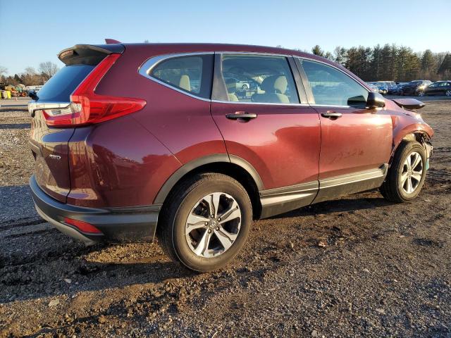 2HKRW6H33KH229706 - 2019 HONDA CR-V LX MAROON photo 3