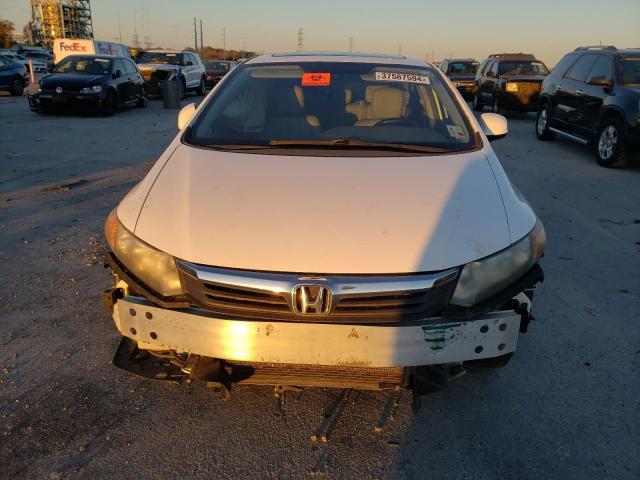 19XFB2F91CE343000 - 2012 HONDA CIVIC EXL თეთრი ფოტო 5