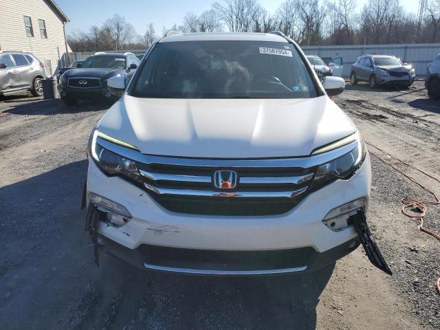 5FNYF6H00HB002370 - 2017 HONDA PILOT ELITE WHITE photo 5