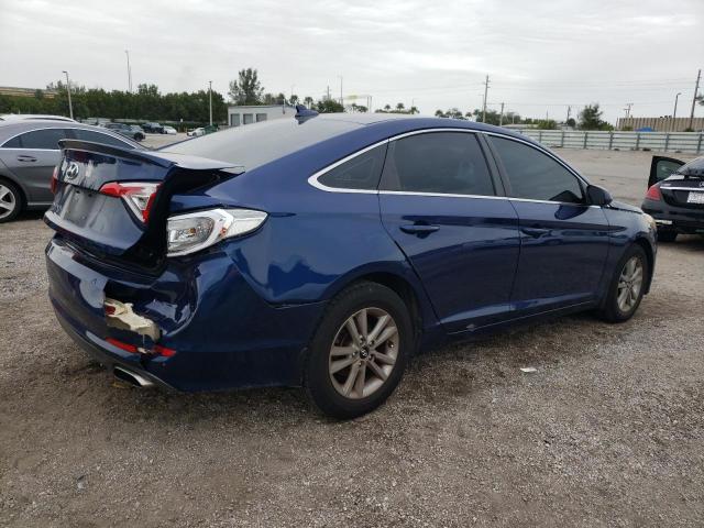 5NPE24AF8FH160682 - 2015 HYUNDAI SONATA SE BLUE photo 3