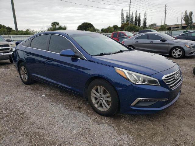 5NPE24AF8FH160682 - 2015 HYUNDAI SONATA SE BLUE photo 4