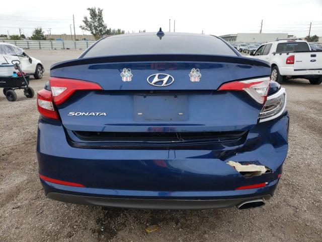 5NPE24AF8FH160682 - 2015 HYUNDAI SONATA SE BLUE photo 6