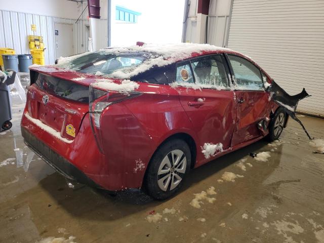 JTDKARFU6J3057243 - 2018 TOYOTA PRIUS RED photo 3