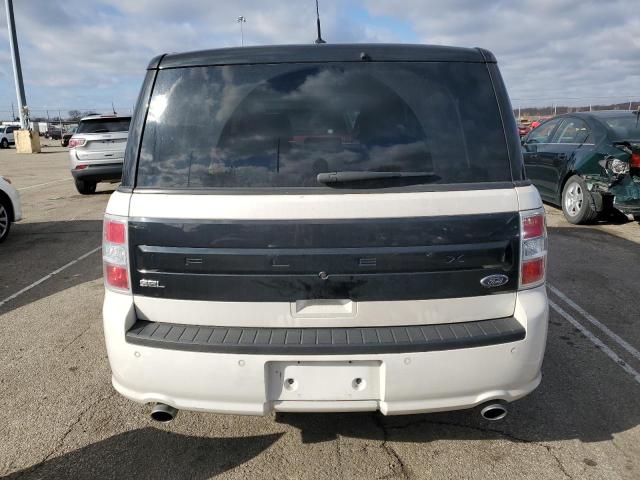 2FMGK5C83JBA15983 - 2018 FORD FLEX SEL WHITE photo 6