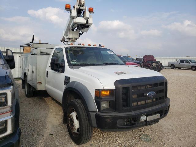 1FD4F46Y78EB26709 - 2008 FORD F450 SUPER DUTY WHITE photo 1