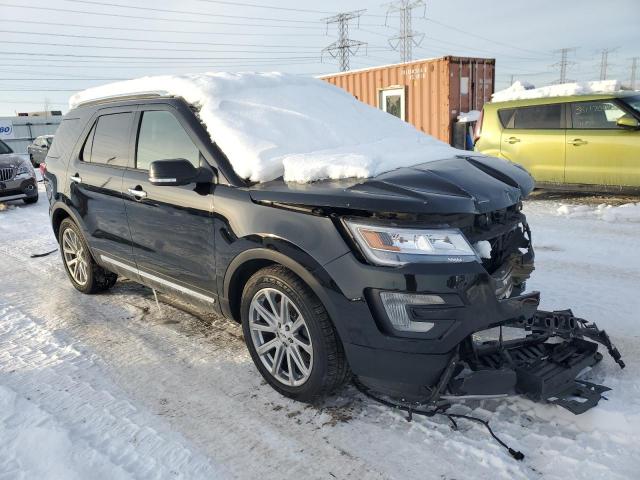 1FM5K8F84HGC27055 - 2017 FORD EXPLORER LIMITED BLACK photo 4