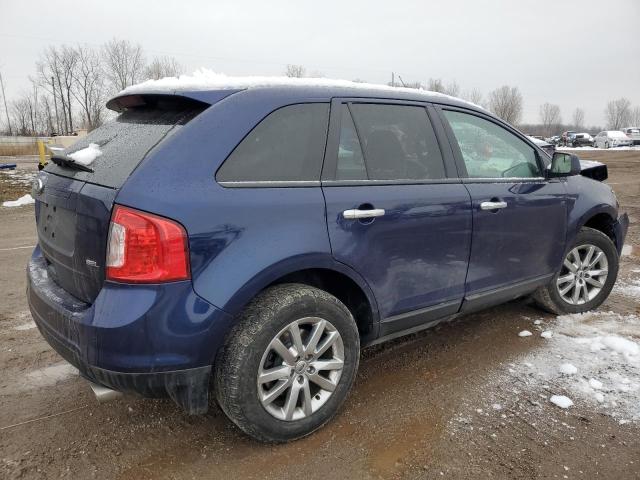 2FMDK3JC9BBA63911 - 2011 FORD EDGE SEL BLUE photo 3