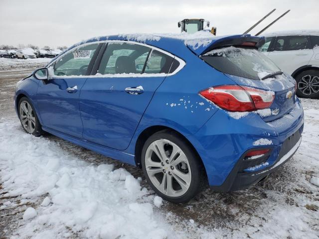 3G1BF6SM9HS501024 - 2017 CHEVROLET CRUZE PREMIER BLUE photo 2