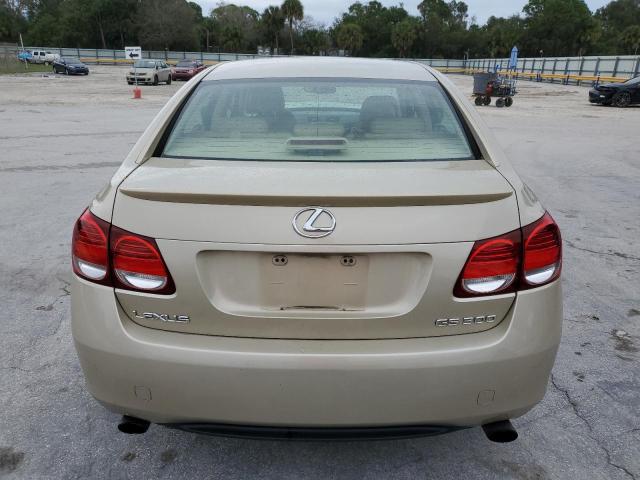 JTHBH96S665030192 - 2006 LEXUS GS 300 GOLD photo 6