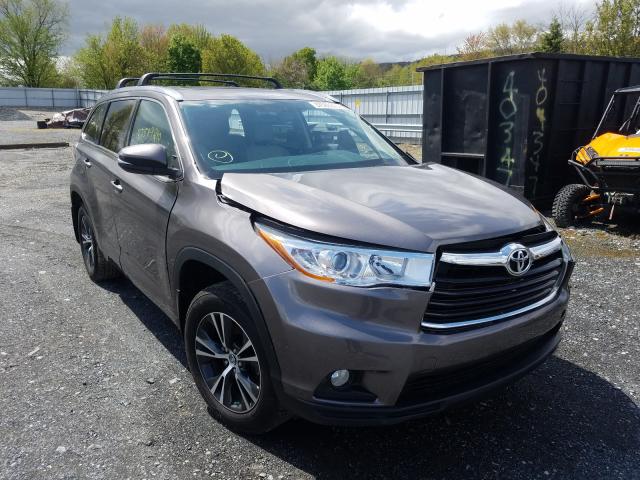 5TDJKRFHXGS235934 - 2016 TOYOTA HIGHLANDER XLE  photo 1