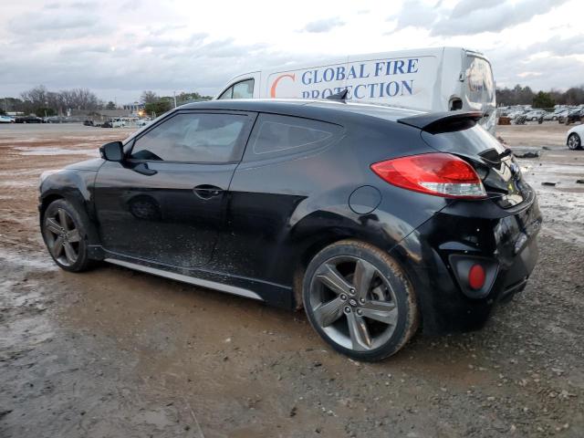 KMHTC6AEXDU147616 - 2013 HYUNDAI VELOSTER TURBO BLACK photo 2