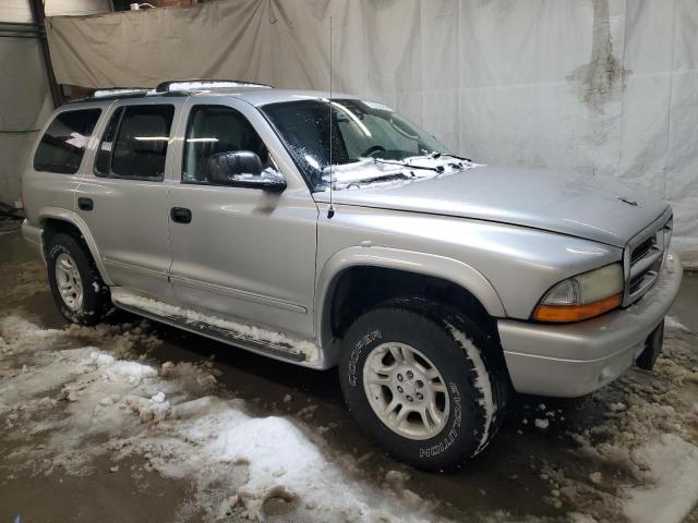 1D4HS48N83F564133 - 2003 DODGE DURANGO SLT SILVER photo 4