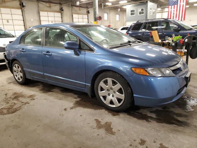 1HGFA16548L079782 - 2008 HONDA CIVIC LX BLUE photo 4