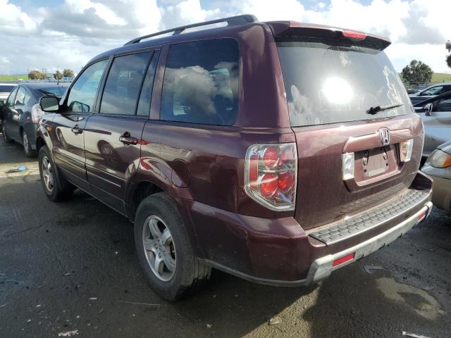 5FNYF28558B027799 - 2008 HONDA PILOT EXL BURGUNDY photo 2