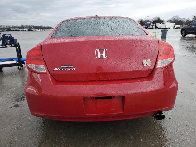 1HGCS1B8XBA001252 - 2011 HONDA ACCORD EXL RED photo 6