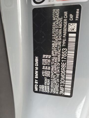 3MF13DM06R8E17653 - 2024 BMW M2 GRAY photo 12