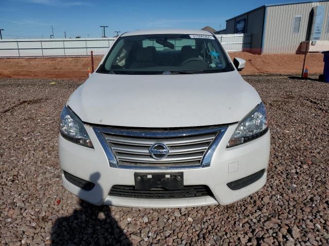 3N1AB7AP8DL748431 - 2013 NISSAN SENTRA S WHITE photo 5