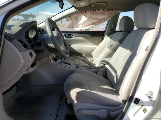 3N1AB7AP8DL748431 - 2013 NISSAN SENTRA S WHITE photo 7