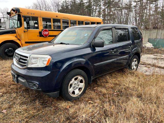 5FNYF4H22CB075478 - 2012 HONDA PILOT LX BLUE photo 2