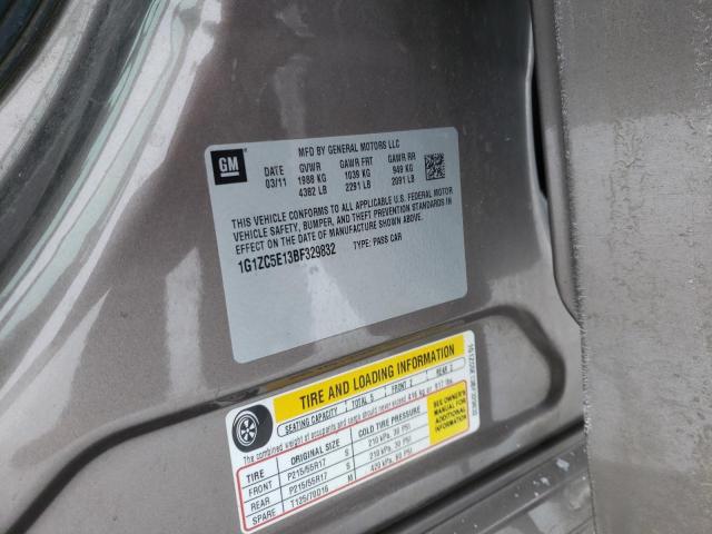 1G1ZC5E13BF329832 - 2011 CHEVROLET MALIBU 1LT BROWN photo 12