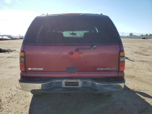 1GNEC13T84R169152 - 2004 CHEVROLET TAHOE C1500 RED photo 6