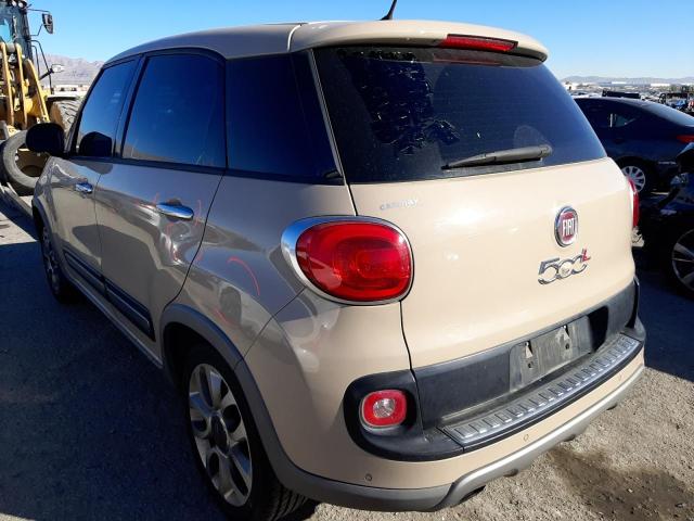 ZFBCFADH8EZ028829 - 2014 FIAT 500L TREKKING TAN photo 2