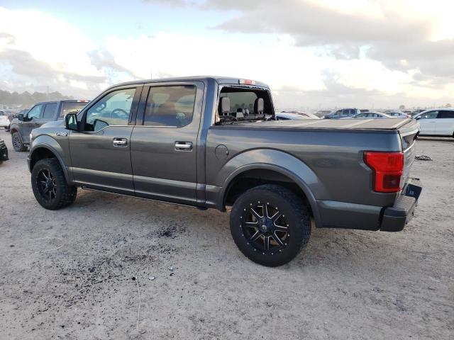 1FTEW1C57JFC70827 - 2018 FORD F150 SUPERCREW GRAY photo 2