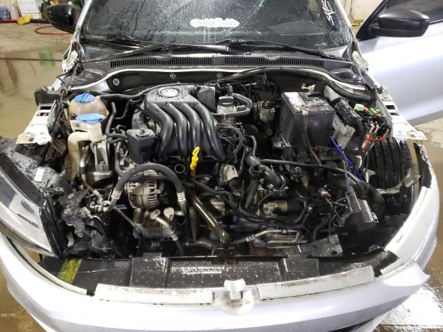 3VW2K7AJ8DM355341 - 2013 VOLKSWAGEN JETTA BASE Արծաթագույն լուսանկար 11